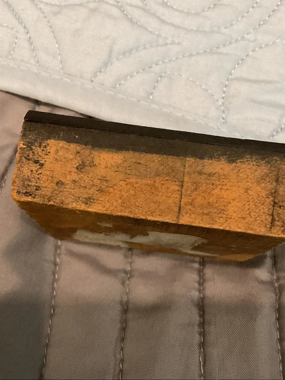 Vintage letterpress printing block.